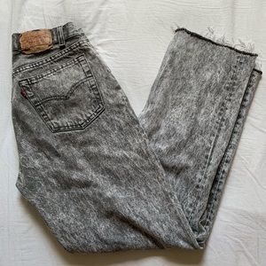 Acid washed classic Levi jeans